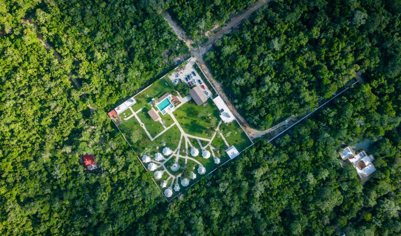 فندق Xakluum Eco Glampings بويرتو موريلوس المظهر الخارجي الصورة