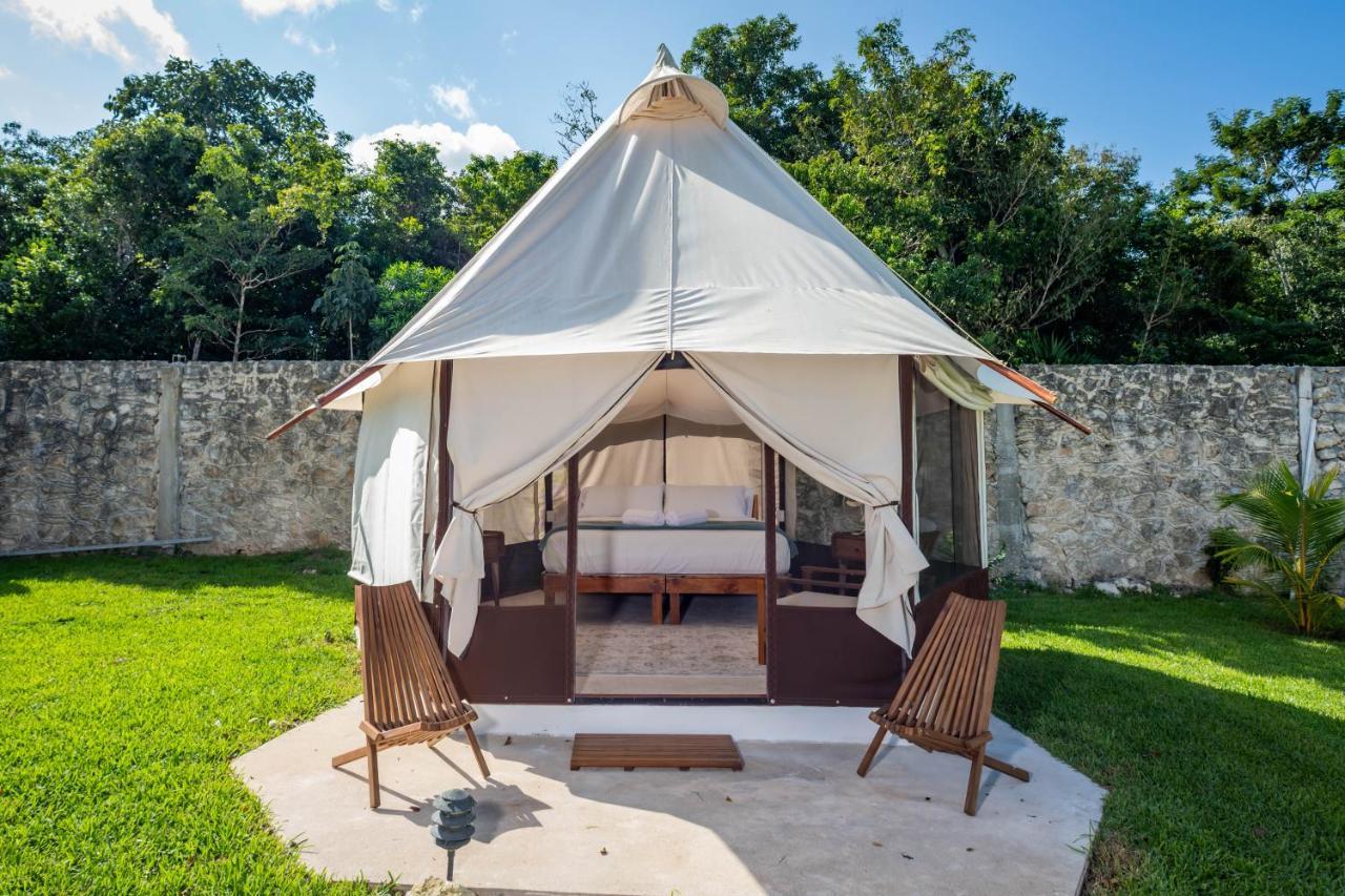 فندق Xakluum Eco Glampings بويرتو موريلوس المظهر الخارجي الصورة