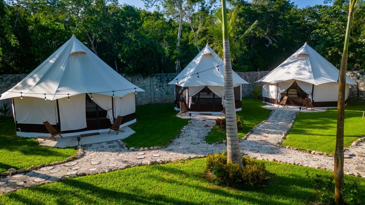 فندق Xakluum Eco Glampings بويرتو موريلوس المظهر الخارجي الصورة