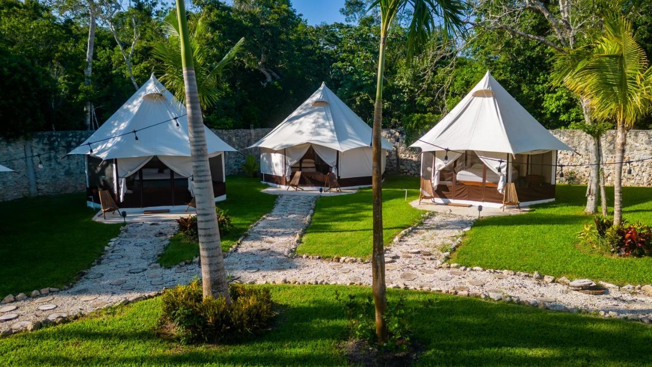 فندق Xakluum Eco Glampings بويرتو موريلوس المظهر الخارجي الصورة