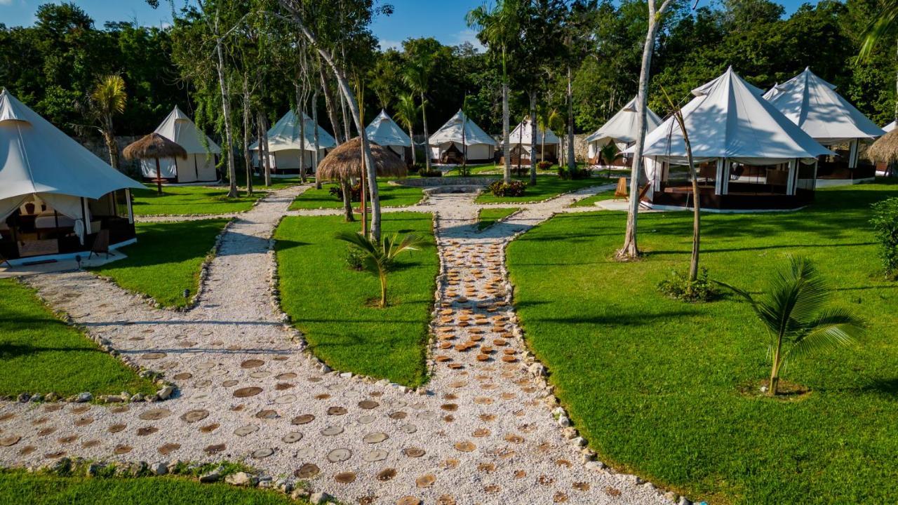 فندق Xakluum Eco Glampings بويرتو موريلوس المظهر الخارجي الصورة