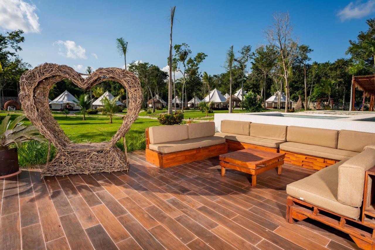 فندق Xakluum Eco Glampings بويرتو موريلوس المظهر الخارجي الصورة