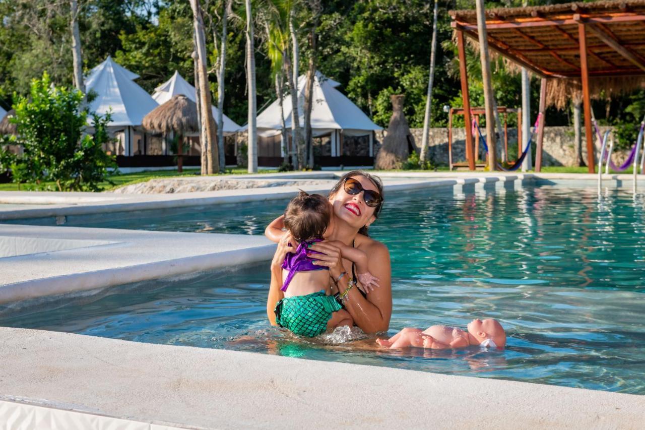 فندق Xakluum Eco Glampings بويرتو موريلوس المظهر الخارجي الصورة
