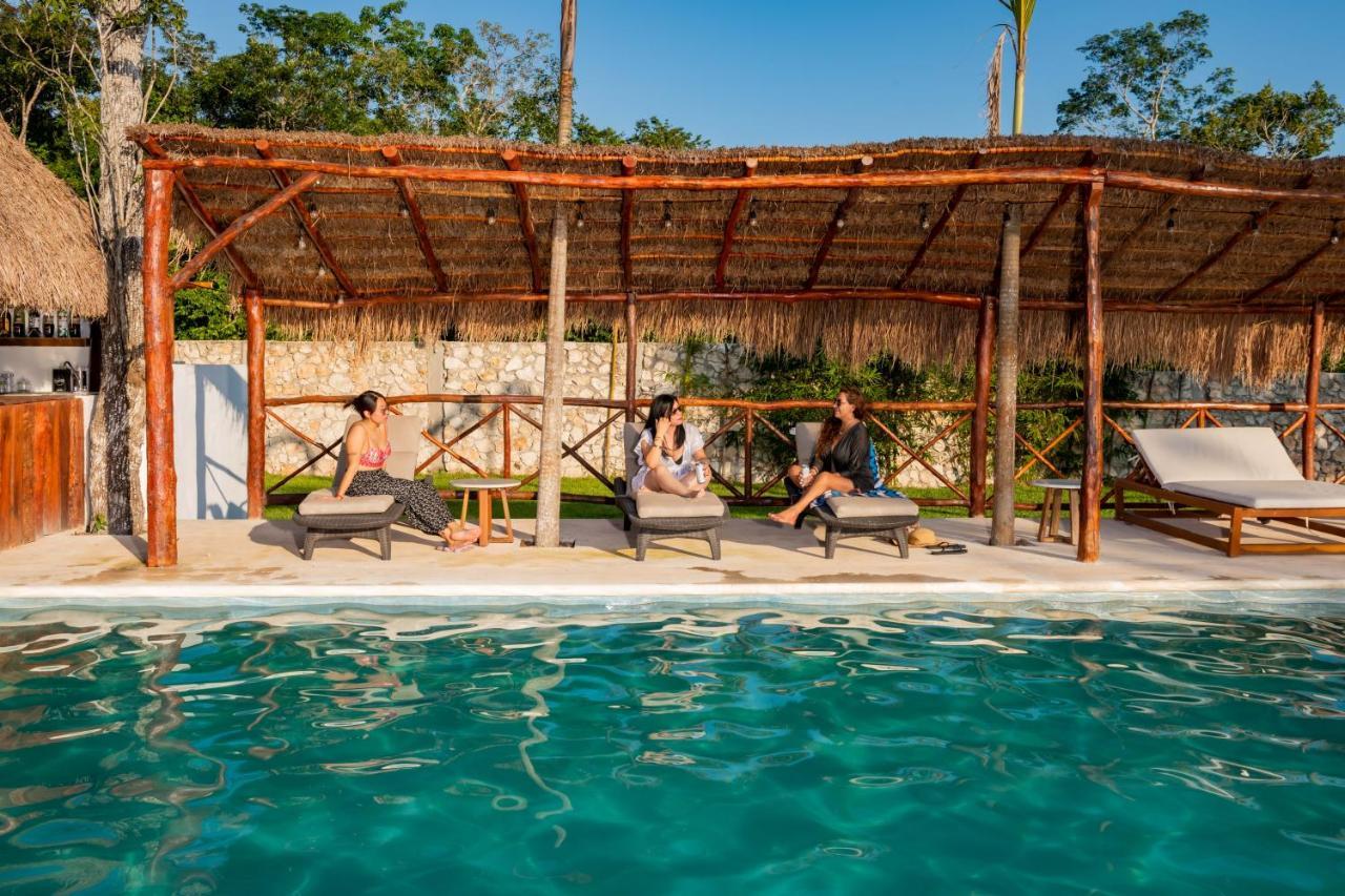 فندق Xakluum Eco Glampings بويرتو موريلوس المظهر الخارجي الصورة