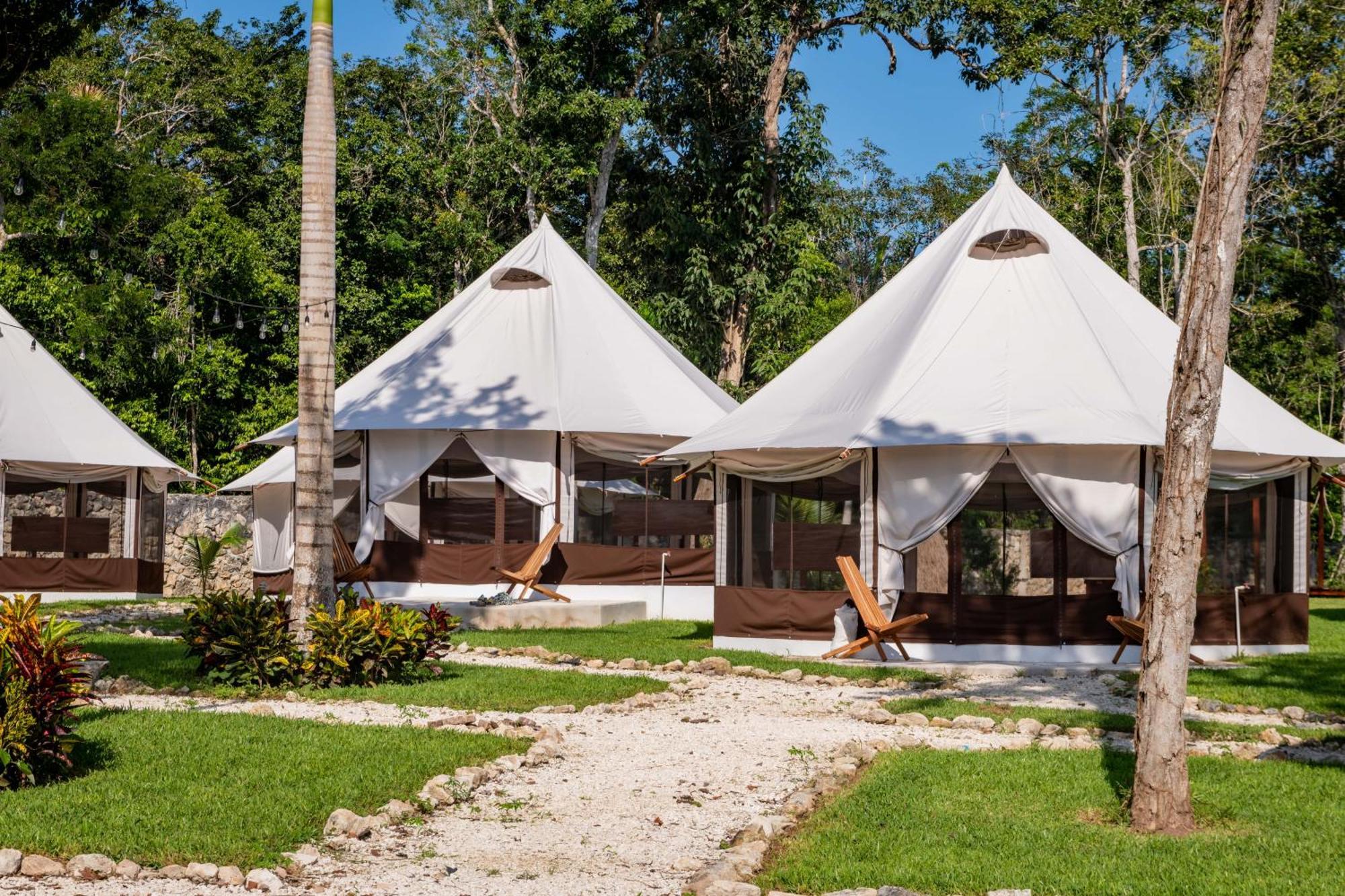فندق Xakluum Eco Glampings بويرتو موريلوس المظهر الخارجي الصورة